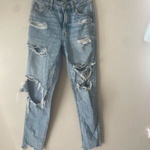 American Eagle Outfitters Ripped Light Blue Jeans